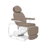 Poltrona elettrica per trattamenti SILLON CLASSIC 3 motori - marrone