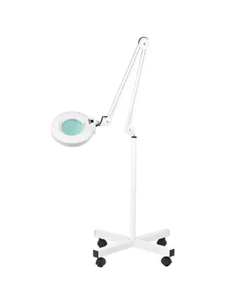 Lampada di ingrandimento a LED con lente d'ingrandimento su ruote S4 + supporto