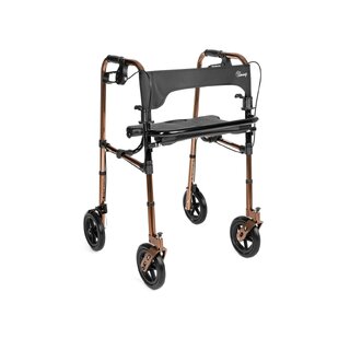 Rollator con 4 ruote, freni e seduta - DEFENDER