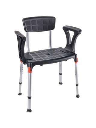 Sedia da doccia con schienale e braccioli 3 in 1