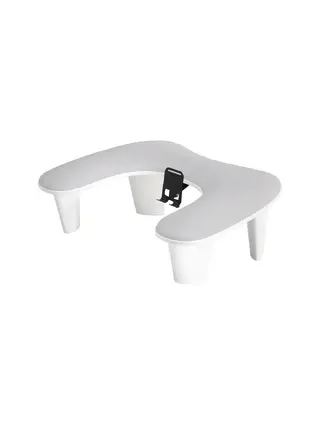 Supporto per manicure MOMO Croissant con porta cellulare, colore grigio