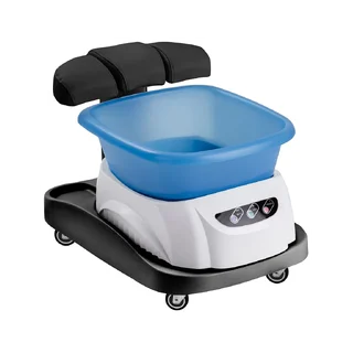 Pediluvio con massaggio e carrello nero