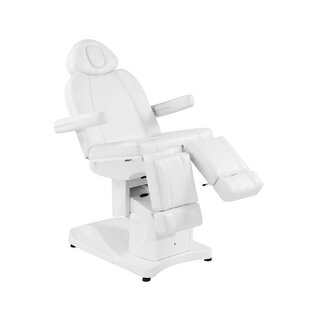 Poltrona estetica per pedicure elettrica Azzurro 708AS a 3 motori, bianca