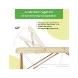 Lettino da massaggio portatile Bianca - Beige
