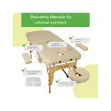 Lettino da massaggio portatile Bianca - Beige