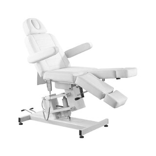 Poltrona elettrica per pedicure cosmetica Azzurro 706 1 motore bianca